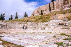 Acropolis van Athene - Het Dionysustheater ligt aan de voet van de Acropolis van Athene, de overblijfselen dateren uit de Romeinse Tijd. Het...