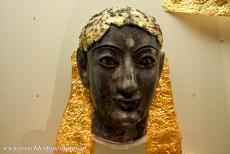 Archaeological Site of Delphi - Delphi Archaeological Museum: This sculpted head of Apollo was made of ivory and gold. This sculpture of Apollo and the sculptures of Artemis...