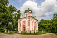 Palaces and Parks of Potsdam and Berlin - Potsdam: The Russian Orthodox Alexander Nevsky Church in the Russian Colony Alexandrowka in Potsdam. The Russian Orthodox Alexander Nevsky Church...