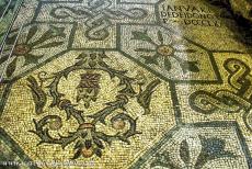 Archaeological Area of Aquileia - Archaeological Area and the Patriarchal Basilica of Aquileia: A floor mosaic from the 4th century church. The city of Aquileia was...