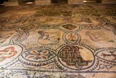 Archaeological Area of Aquileia - Archaeological Area and the Patriarchal Basilica of Aquileia: One of the ancient floor mosaics from the 4th century church. The Basilica of...