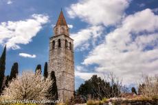 Archaeological Area of Aquileia - Archaeological Area and the Patriarchal Basilica of Aquileia: The tower of the Patriarchal Basilica of Aquileia is a freestanding bell tower,...