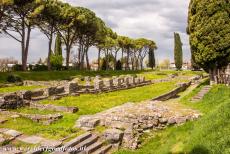 Archaeological Area of Aquileia - Archaeological Area and the Patriarchal Basilica of Aquileia: The ancient inland harbour and the ruins of the storage rooms, the...