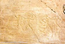 Rotstekeningen in Valcamonica - Rotstekeningen in Valcamonica: Een rotstekening van vier vechtende strijders van de Camunni. Andere thema's zijn magie,...