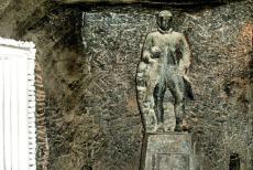 Wieliczka and Bochnia Royal Salt Mines - Wieliczka Salt Mine: The salt statue of Goethe. Over the years, miners sculpted sacred, mythical and historical figures of salt to decorate the...