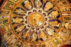 Early Christian Monuments of Ravenna - Early Christian Monuments of Ravenna: The dome of the Neonian Baptistery is adorned with a 5th century mosaic, it depicts the Baptism of...