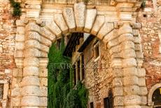 Vicenza and the Palladian Villas of the Veneto - City of Vicenza and the Palladian Villas of the Veneto: The entrance gate to the courtyard of the Teatro Olimpico. The gate was designed by...