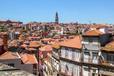 Historic Centre of Porto - Historic Centre of Porto: Porto and the Torre dos Clérigos, the tower of the Clergy, viewed from the Terreiro da Sé, the...