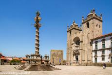 Historisch centrum van Porto - Historisch centrum van Porto: De Pelourinho, Portugees voor schandpaal, voor de Sé do Porto, de kathedraal van Porto. Veel steden in...