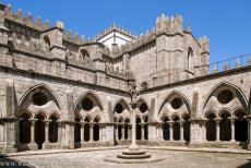 Historic Centre of Porto - Historic Centre of Porto: The two story Gothic cloisters of the Sé do Porto, Porto Cathedral. The upper level offers amazing views of...