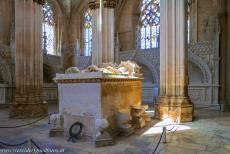 Monastery of Batalha - Monastery of Batalha: The Founder's Chapel contains the marble tombs of King João I and his Queen Consort Philippa of Lancaster,...